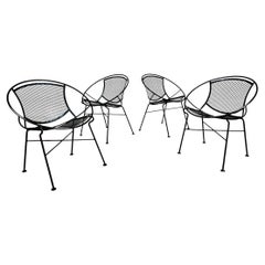 4 Radar Patio Dining Chairs by Maurizio Tempestini for Salterini