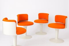 4 Retro Tulip Chairs 1950s-1960s Vintage