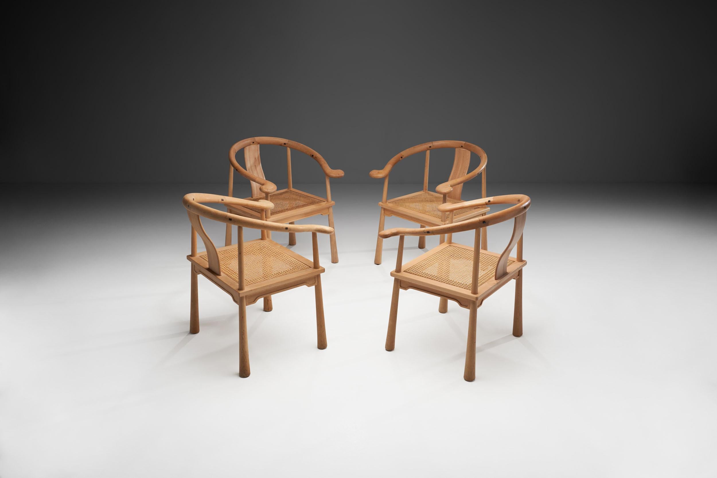 Scandinavian Modern 4 Richard Nissen Yin Chairs, Denmark, 1960s