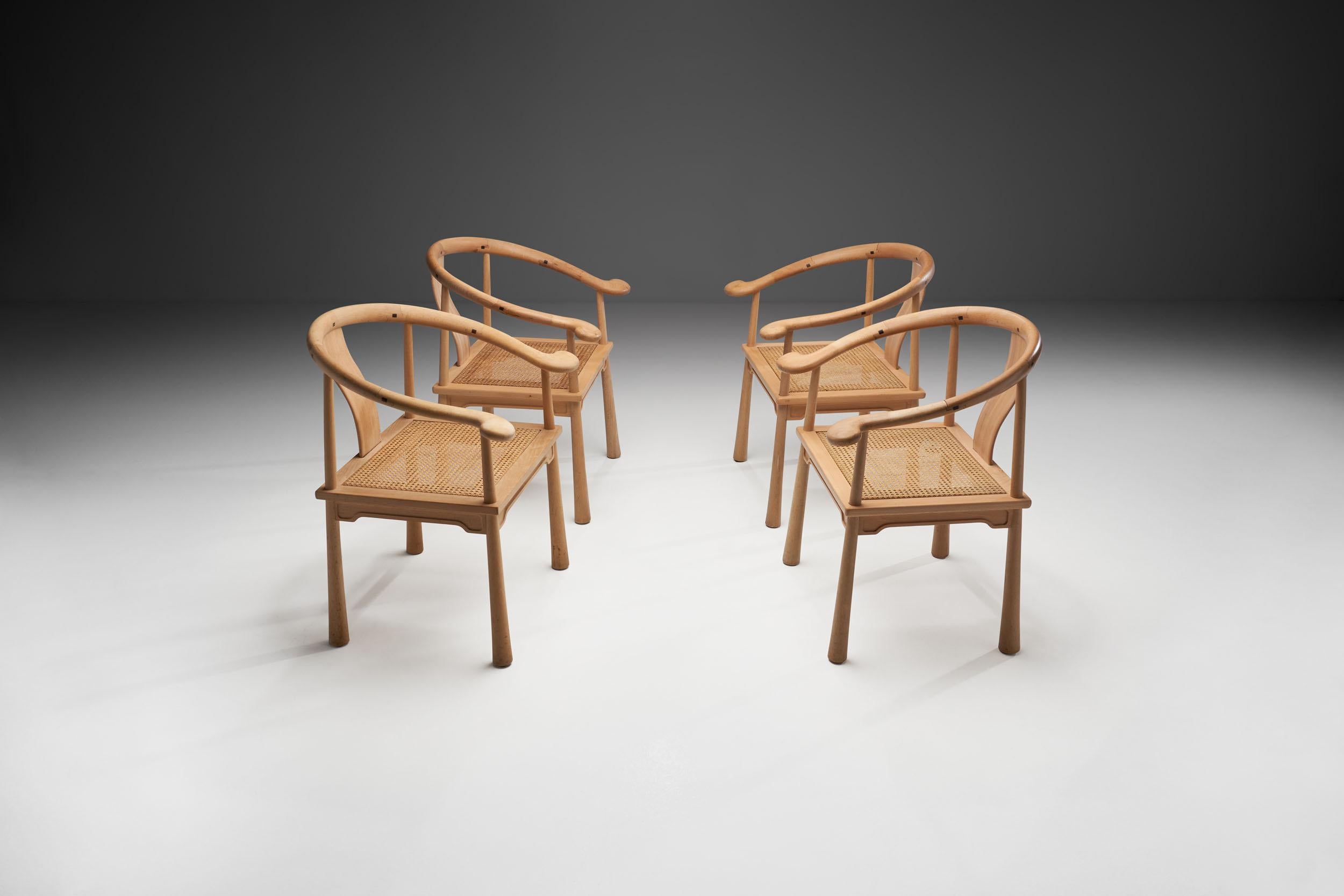 Danish 4 Richard Nissen Yin Chairs, Denmark, 1960s