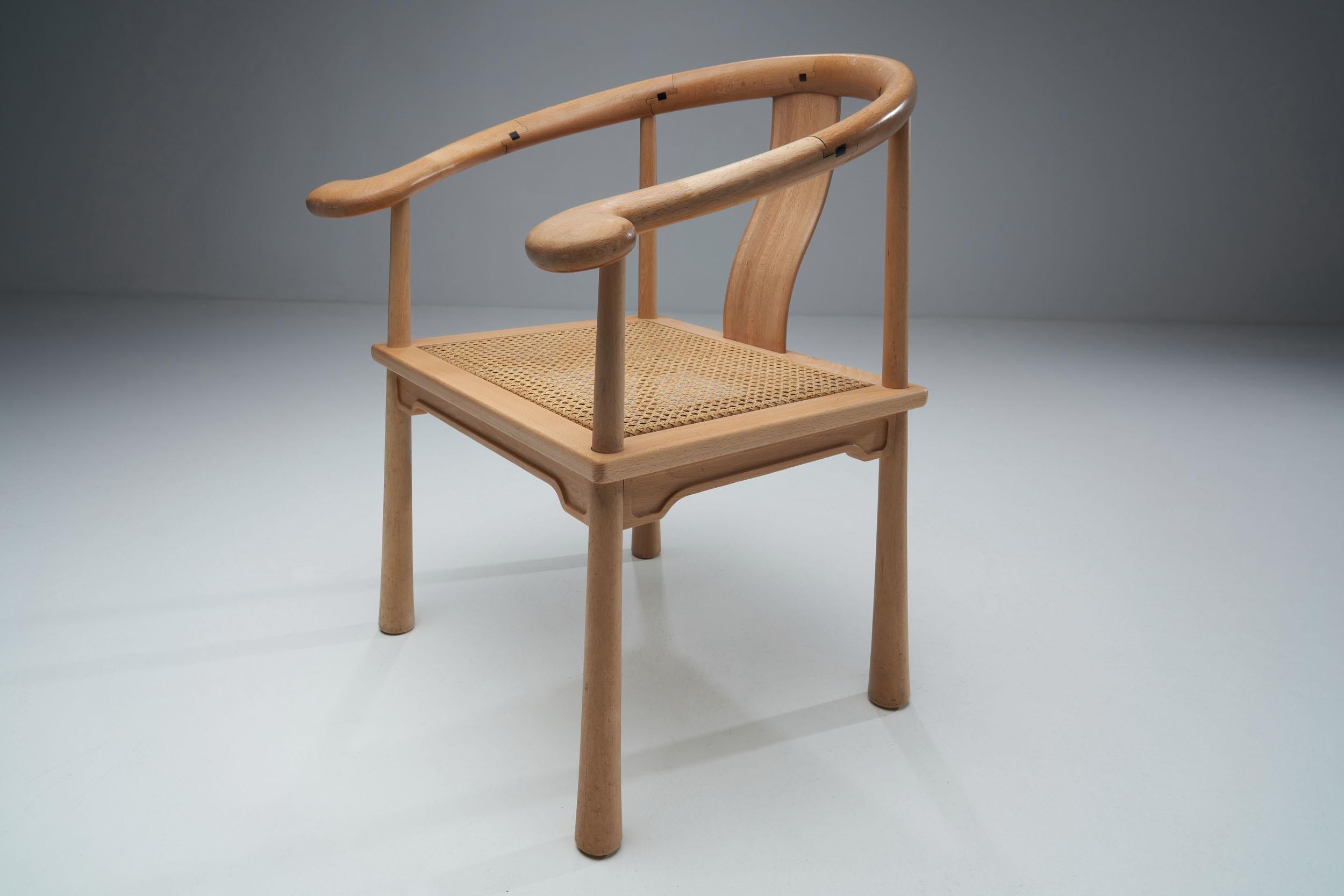 Cane 4 Richard Nissen Yin Chairs, Denmark, 1960s