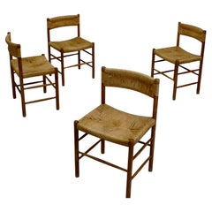 4 Robert Sentou Dordogne Chairs for Charlotte Perriand - 1950