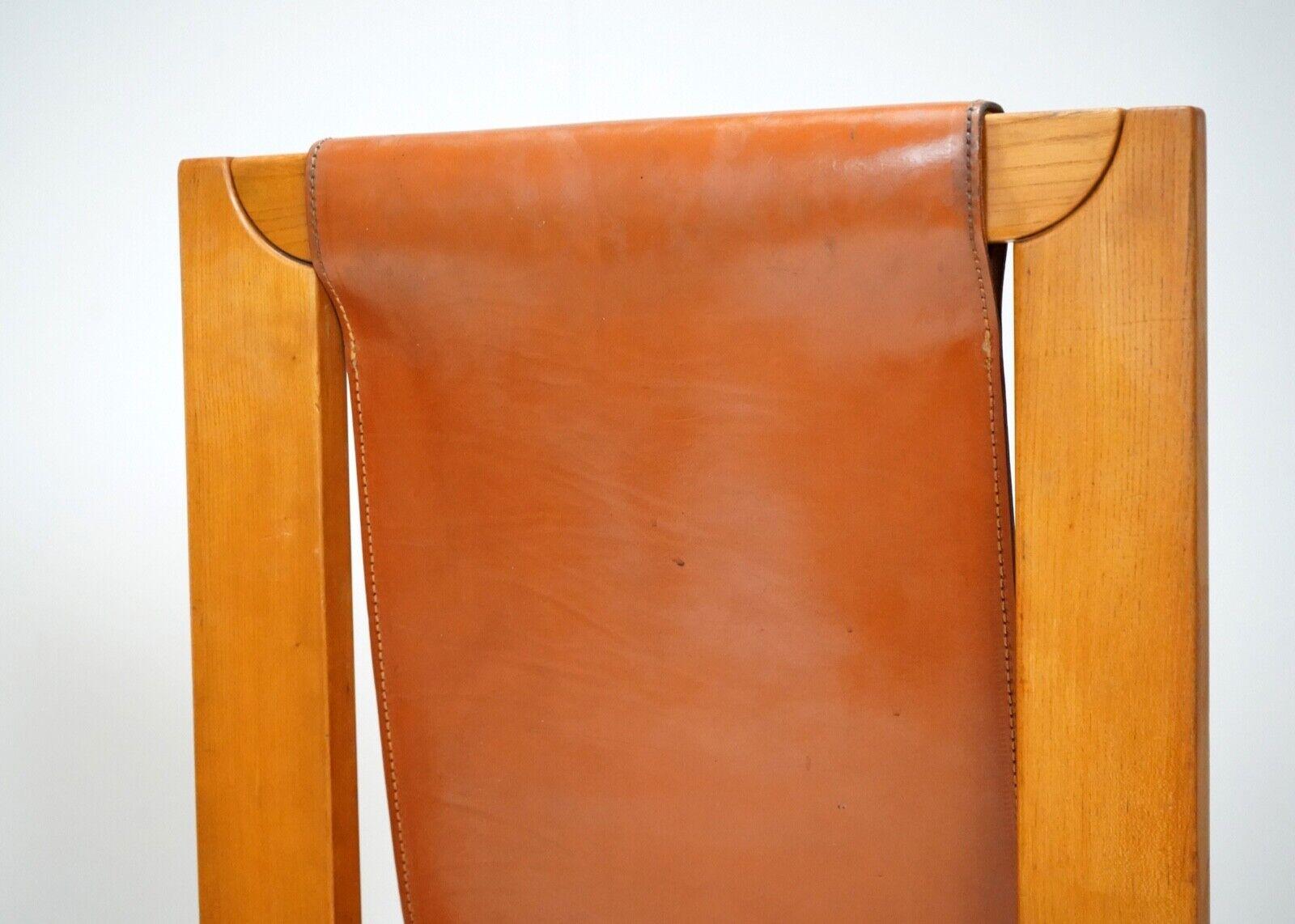 4 Roland Haeusler Leather Dining Chairs 5