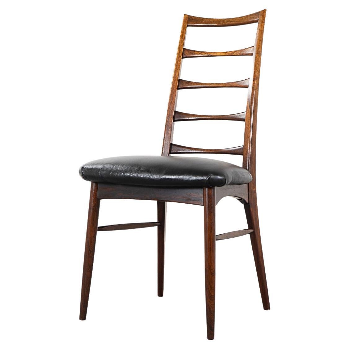 4 Rosewood "Lis" Dining Chairs by Niels Koefoed For Sale