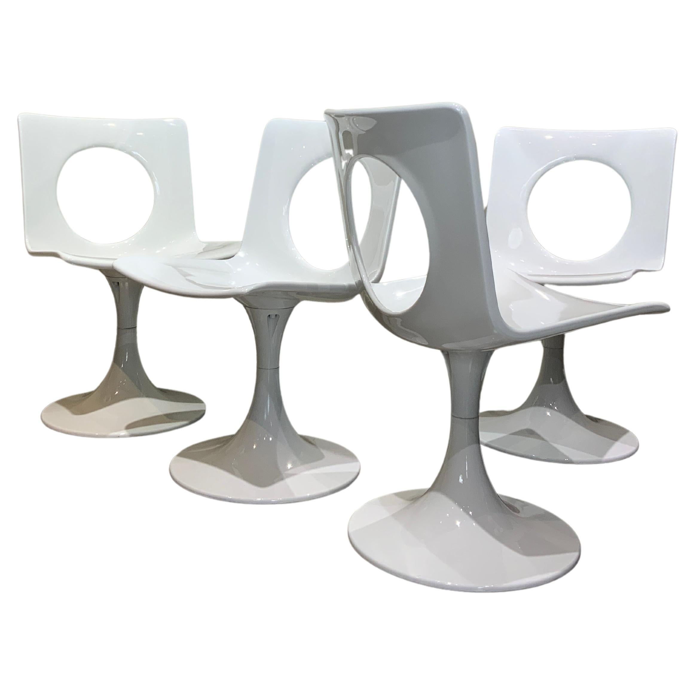 4 rotating chairs Carl Gustaf Hiort af Ornas Finland 1970