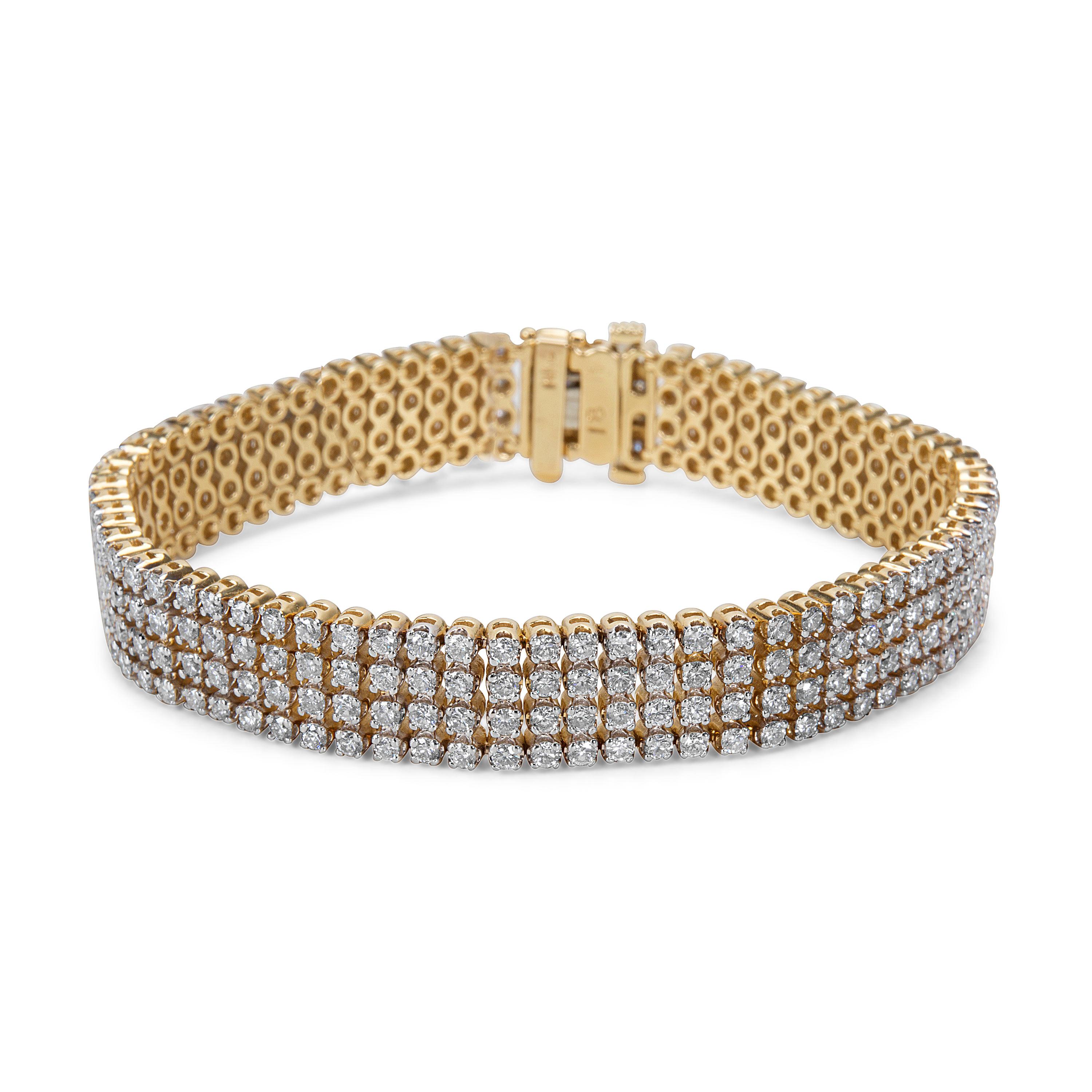 4 row diamond bracelet