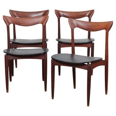 4 sillas escandinavas de Henry-Walter Klein para Bramin, 1960