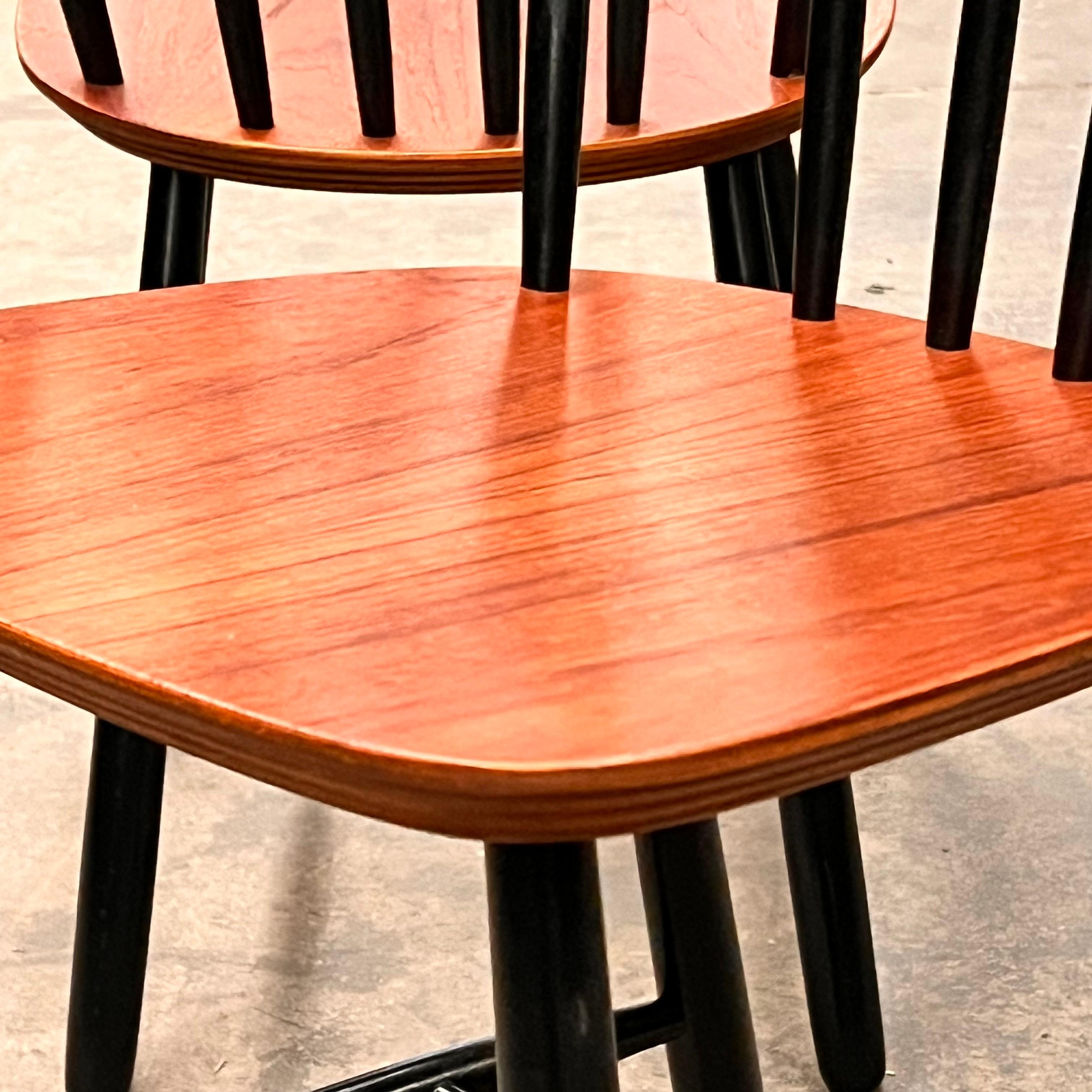 4 scandinavian vintage chairs Denmark in the 1960s ilmari Tapiovaara style im Angebot 3