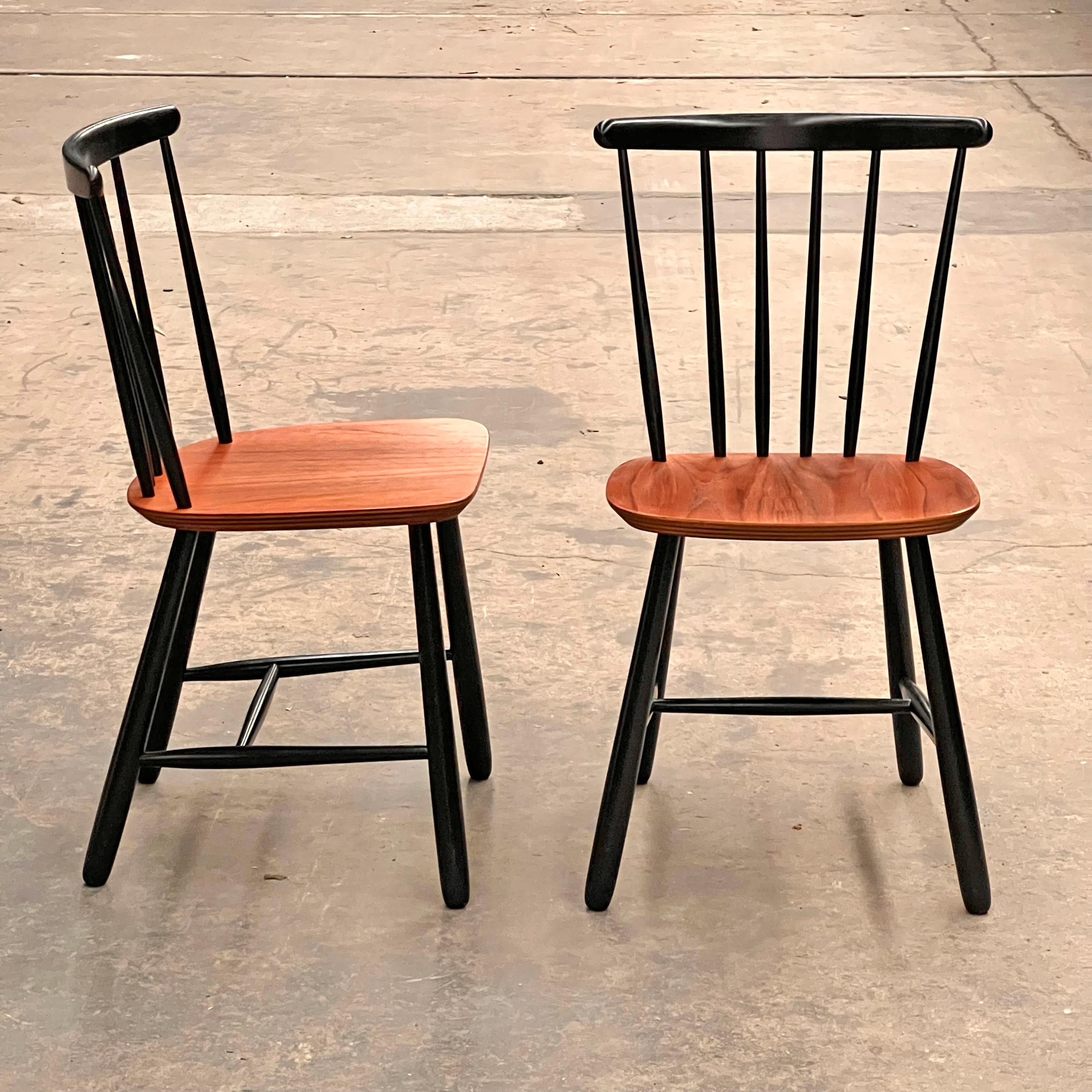 4 scandinavian vintage chairs Denmark in the 1960s ilmari Tapiovaara style im Zustand „Gut“ im Angebot in SAINT-YRIEIX-SUR-CHARENTE, FR