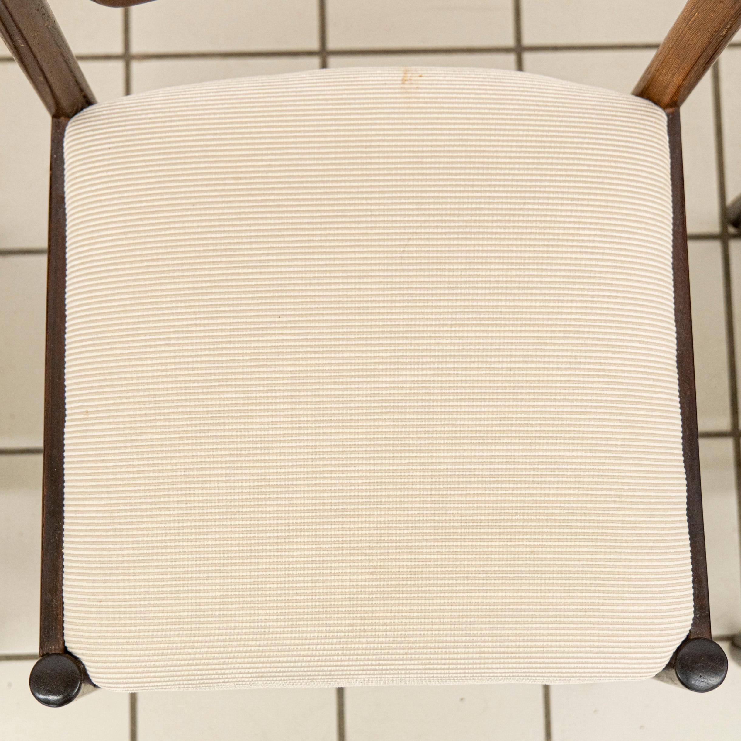 (4) Scandinavian Wengé Dining Room Chairs For Sale 3