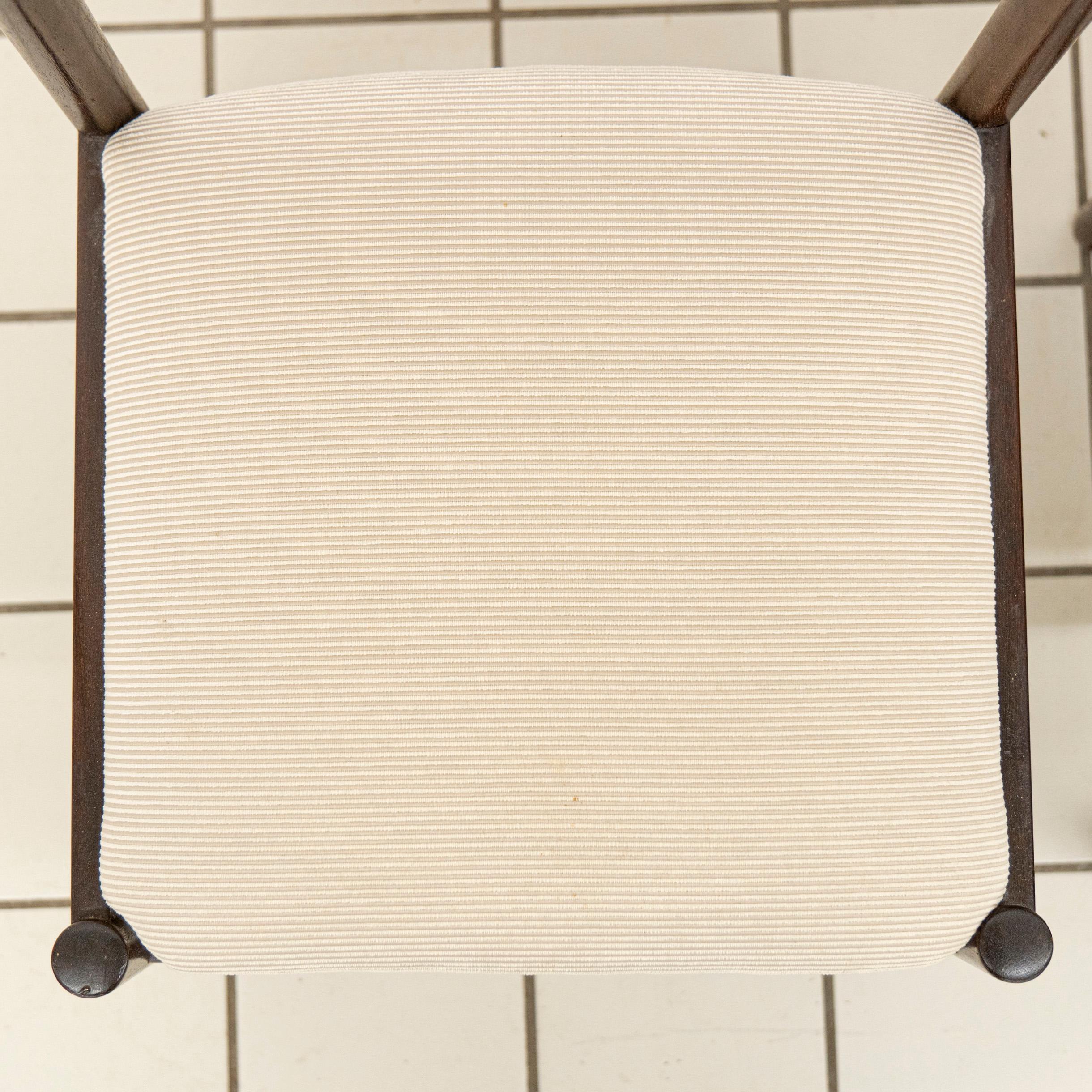 (4) Scandinavian Wengé Dining Room Chairs For Sale 4