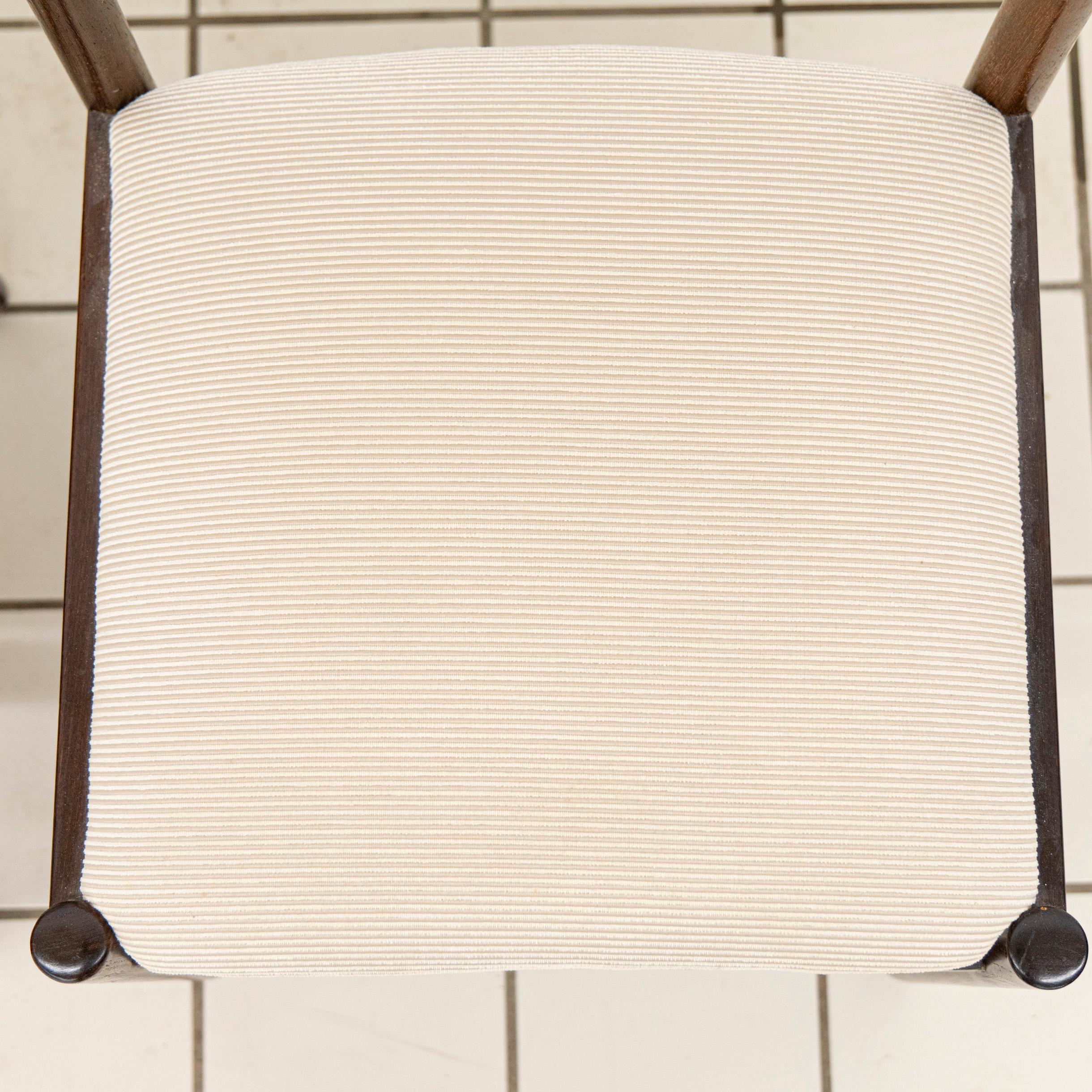 (4) Scandinavian Wengé Dining Room Chairs For Sale 5