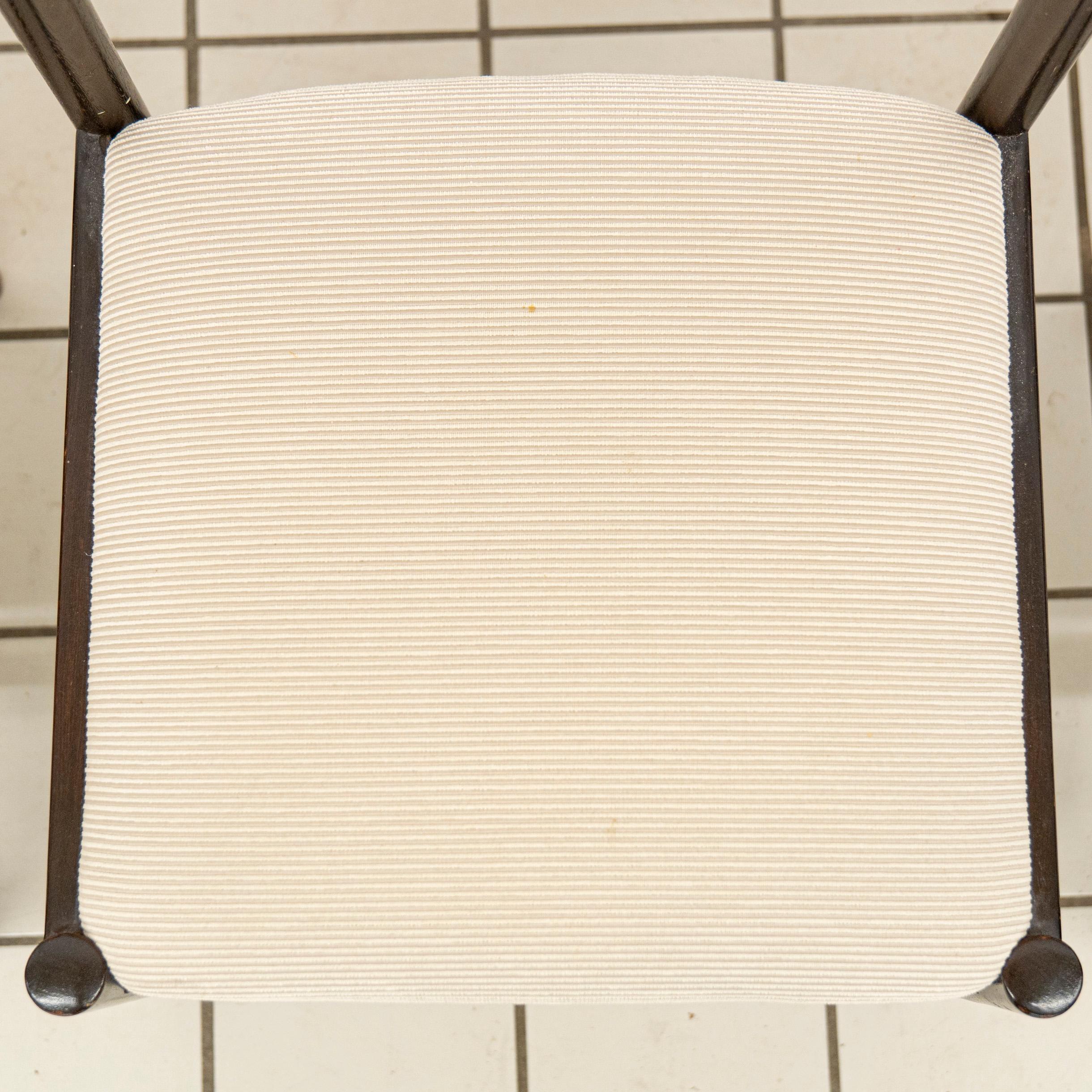 (4) Scandinavian Wengé Dining Room Chairs For Sale 2