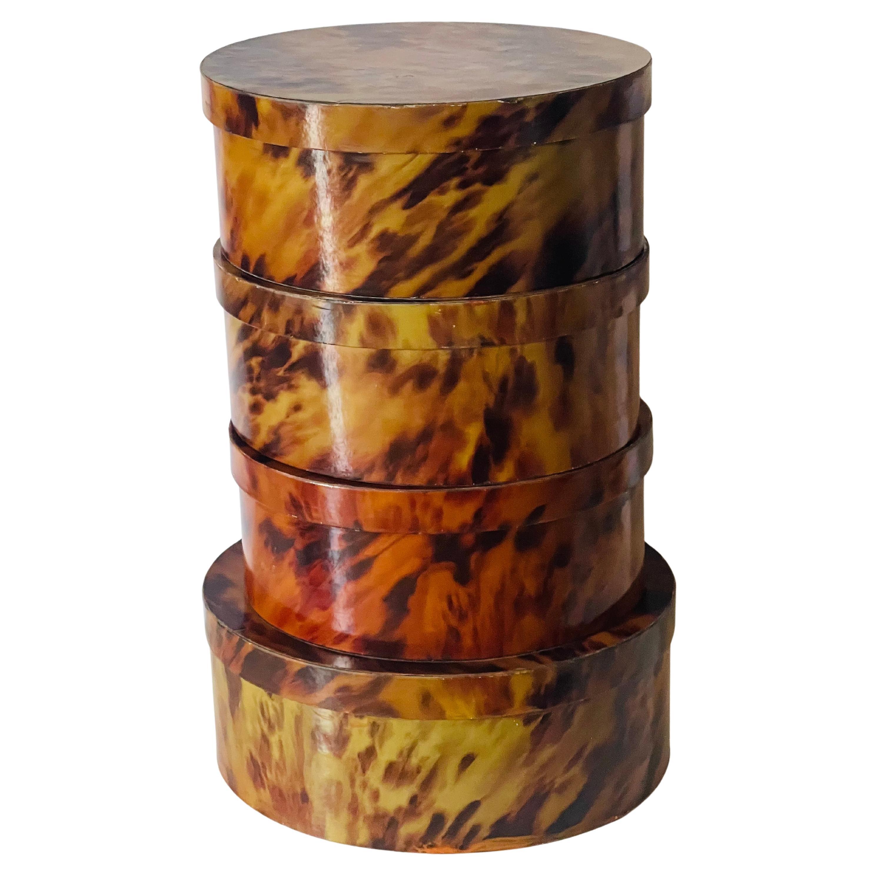 4 ScCheetah Style zo al Paper boxes. For Sale