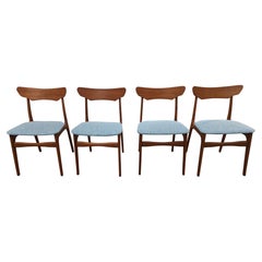 4 Schoning Elegaard Chairs - 0224126 Vintage Danish Mid Century 