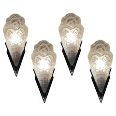 4 Sconces Design : Degue, French, Style: Art Deco "Free Shipping in Florida "