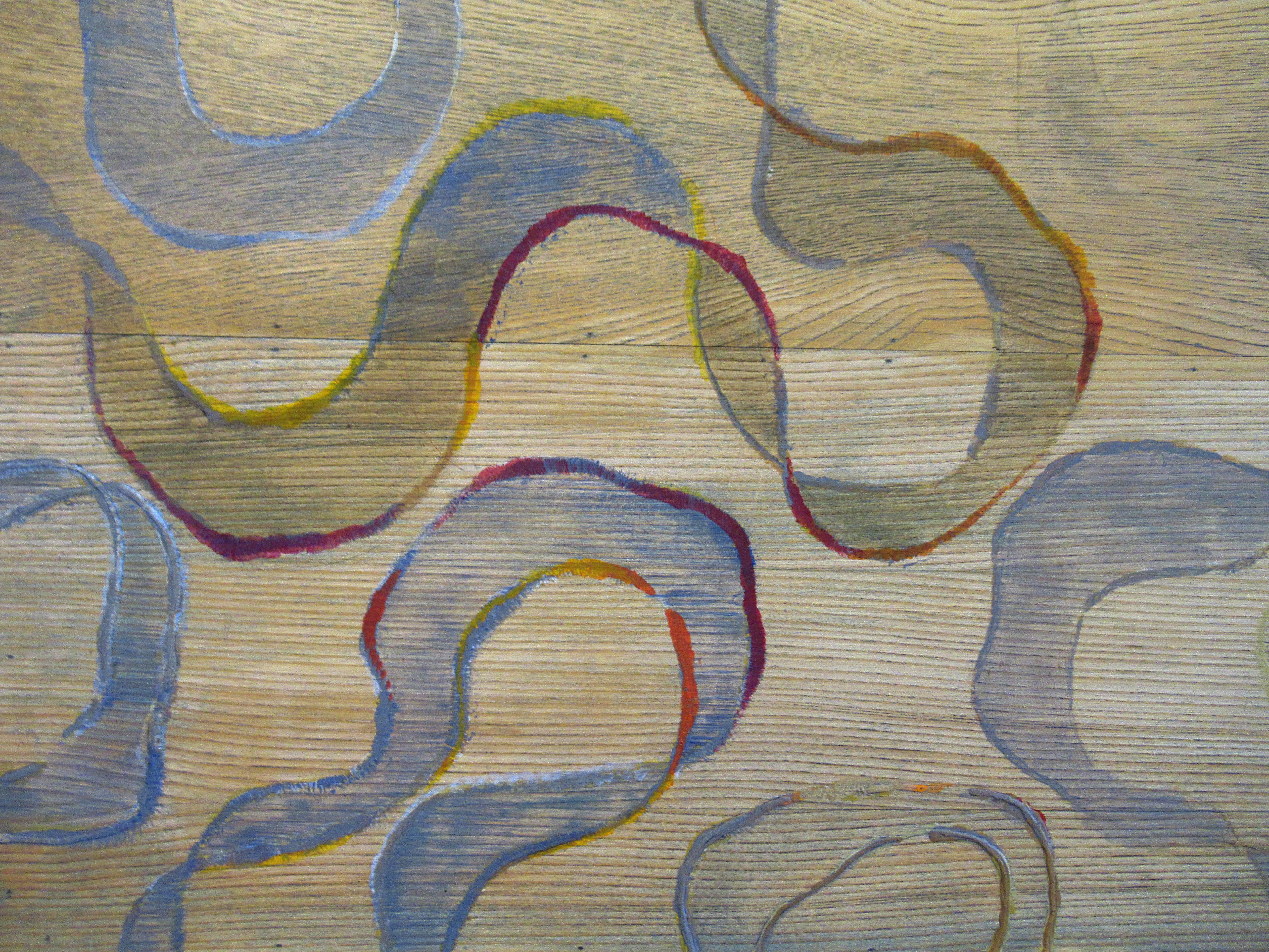 4 Seasons Series, Dye, Acrylic and Oil on Variations of Wood, Jane Park Wells 1