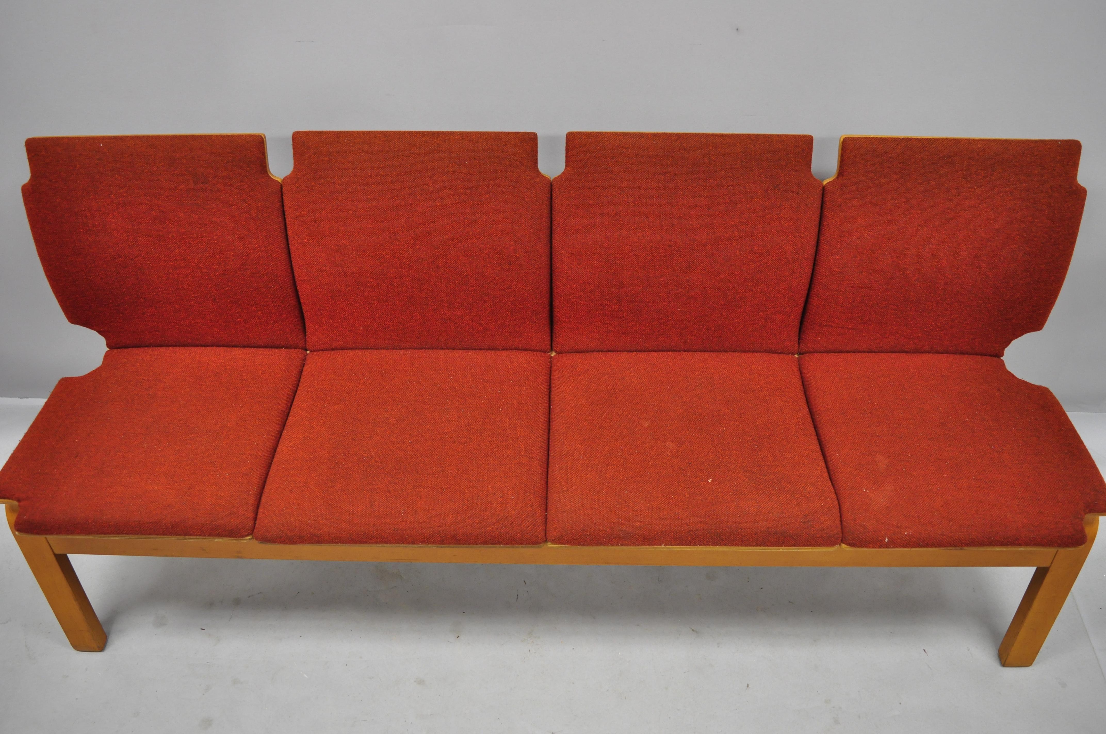 mid century modern banquette