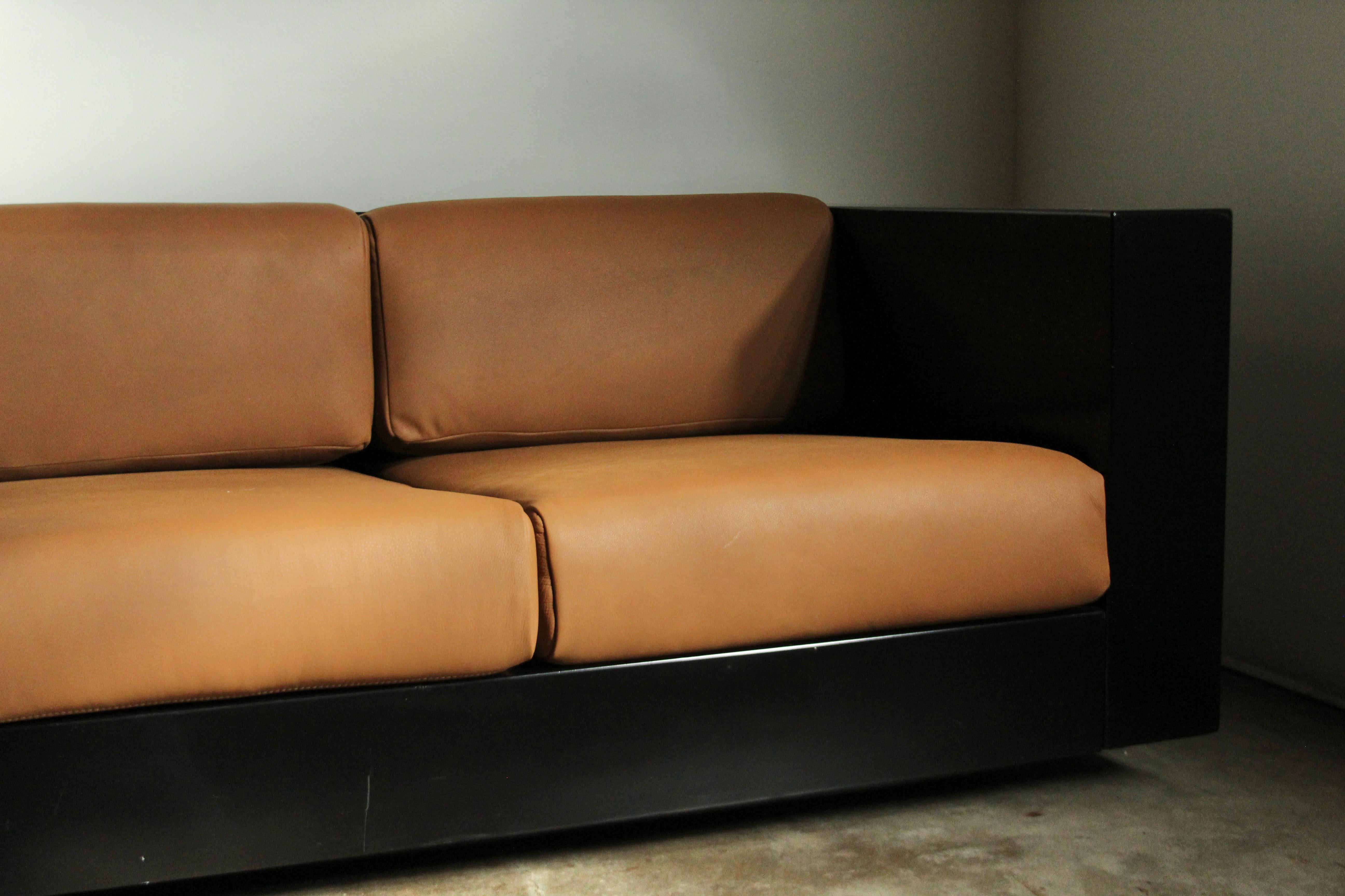 Lacquered 4-Seat 'Saratoga' Sofa by Massimo & Lella Vignelli for Poltronova, 1960s