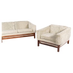 4-seater sofa and two armchairs by Saporiti
