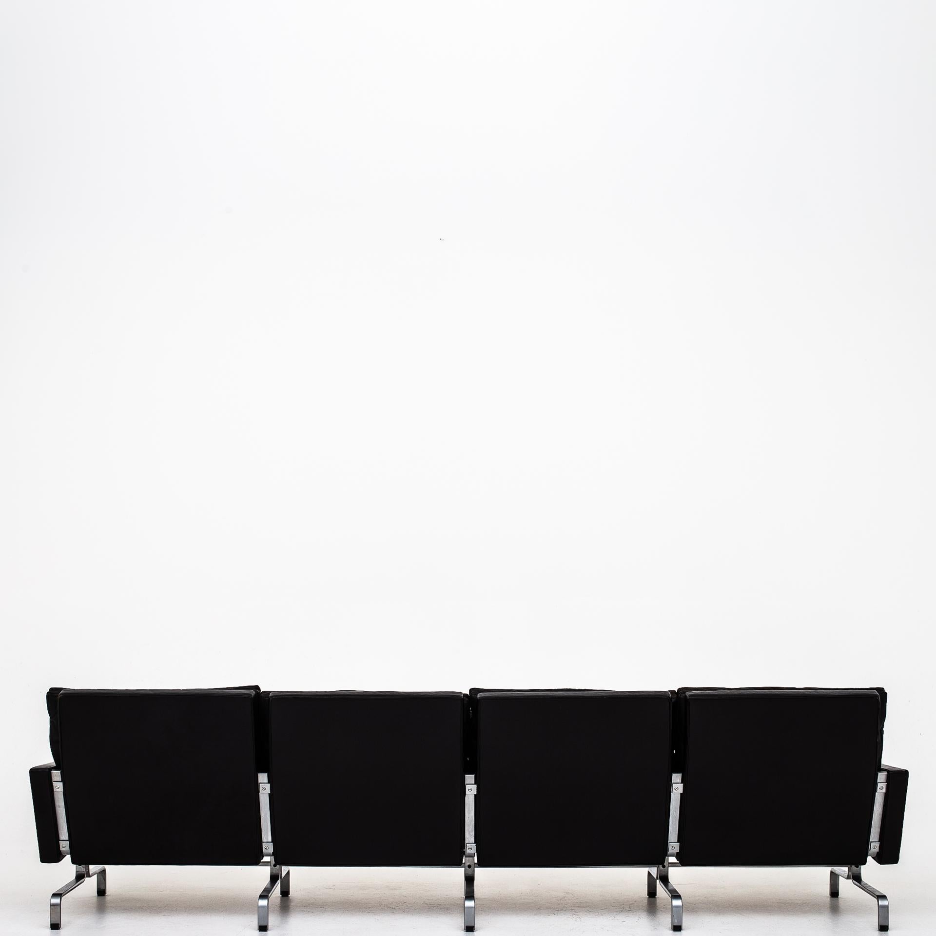 Scandinavian Modern 4-Seat Sofa by Poul Kjærholm