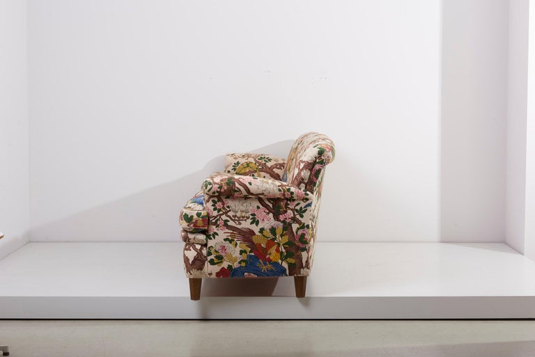 4-Seat Sofa with Floral Fabric by Josef Frank for Svenskt Tenn, 1950s 5