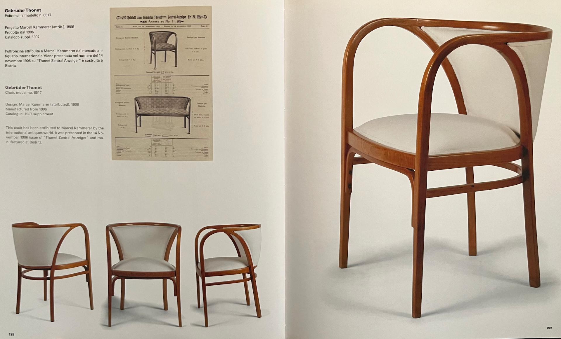 Vienna Secession Secessionistic Armchair by Marcel Kammerer for Thonet Brothers (Vienna, 1910) For Sale