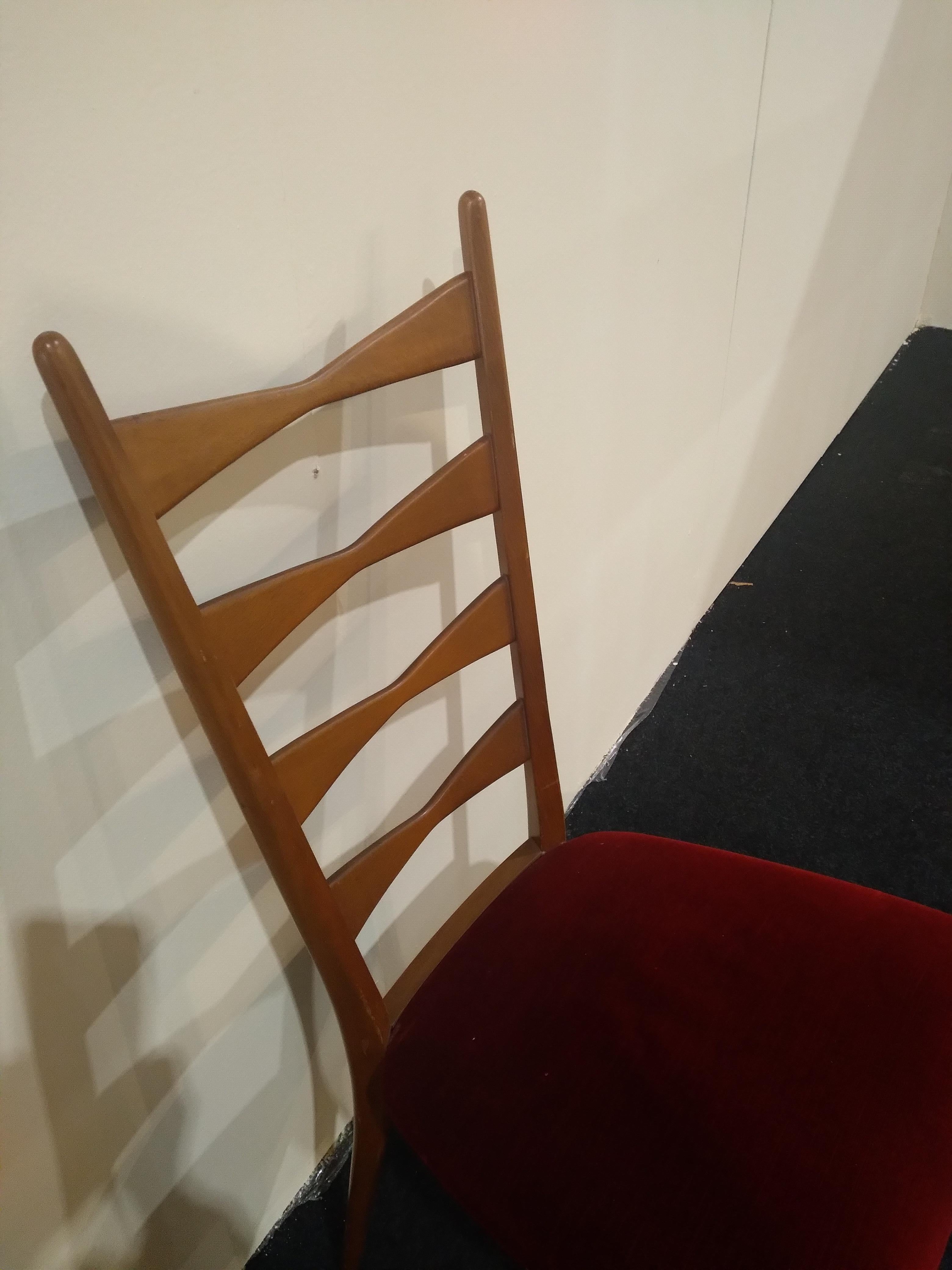 Danish 4 Mid-Century Modern Chairs  For Sale