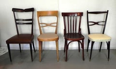 4 Sedie Vintage Assortite