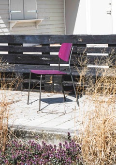 4-Set Aubergine/Wine, Felber C18 Purple Dining Chairs by Dietiker