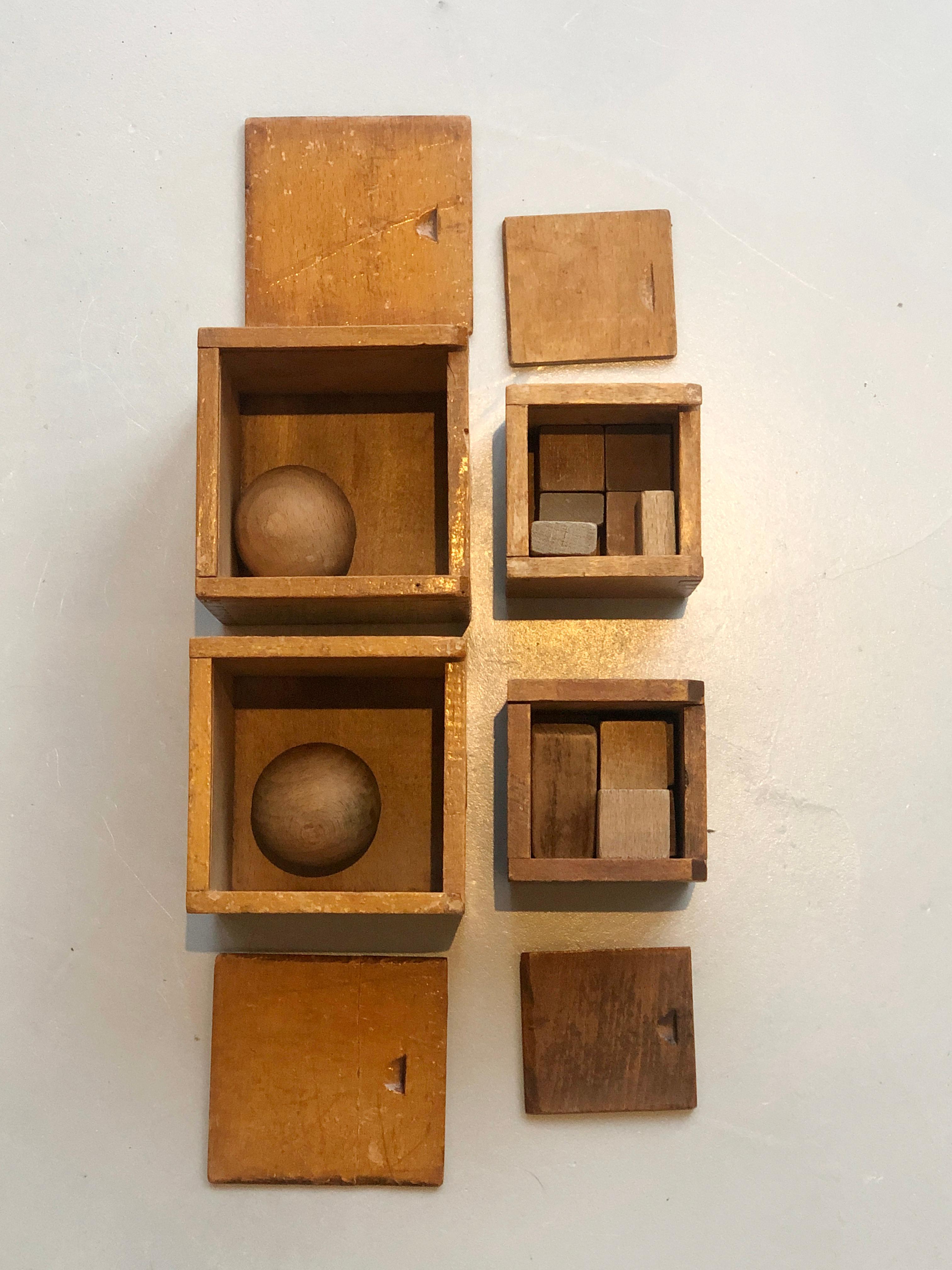4 sets Children Toy Blocks, De Stijl, Amsterdam School, Berlage, 1920's For Sale 5