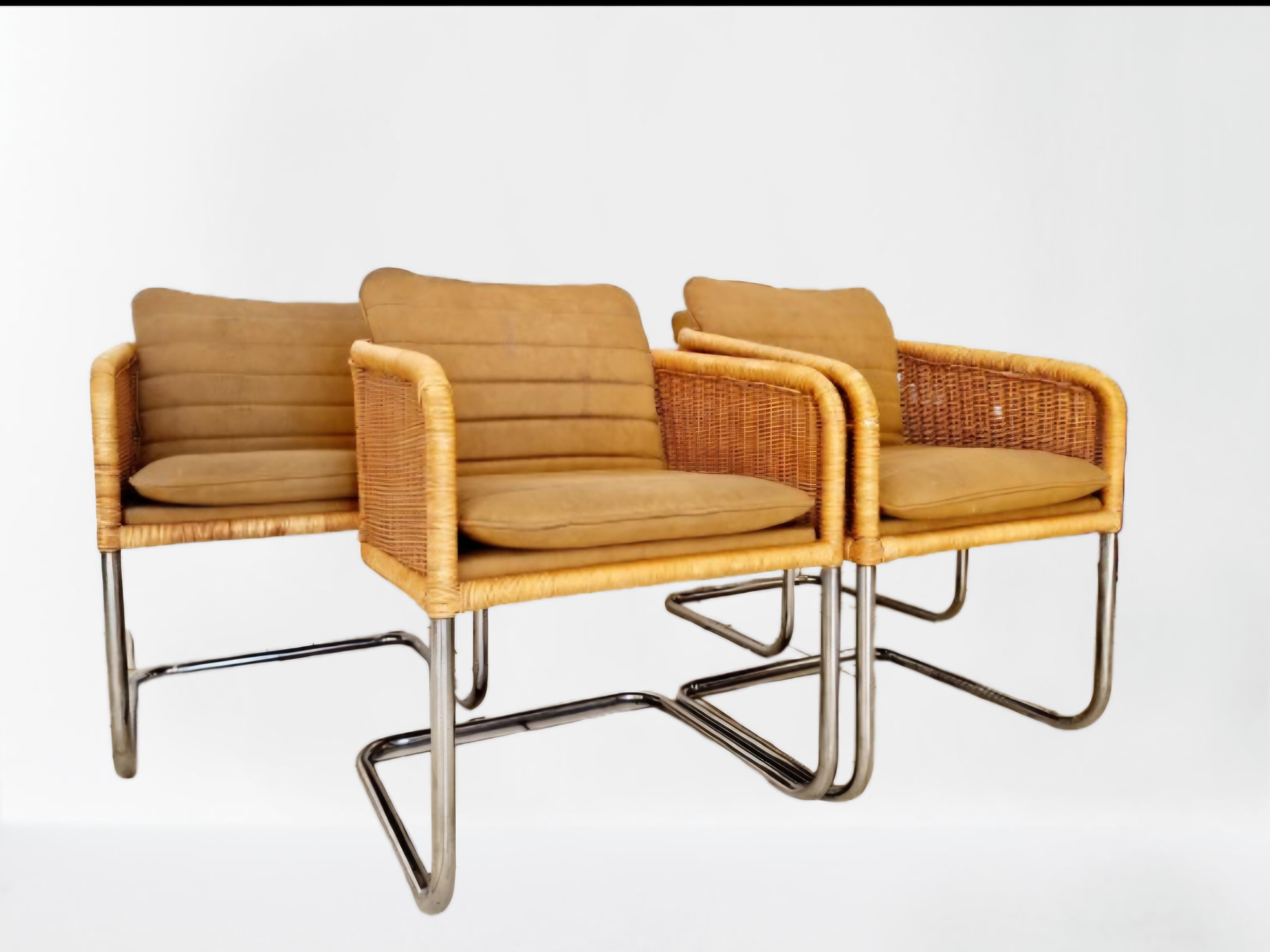 4 chaises de salle à manger Shelby Williams à la manière de Fabricius et Kastholm Bon état - En vente à Buxton, GB