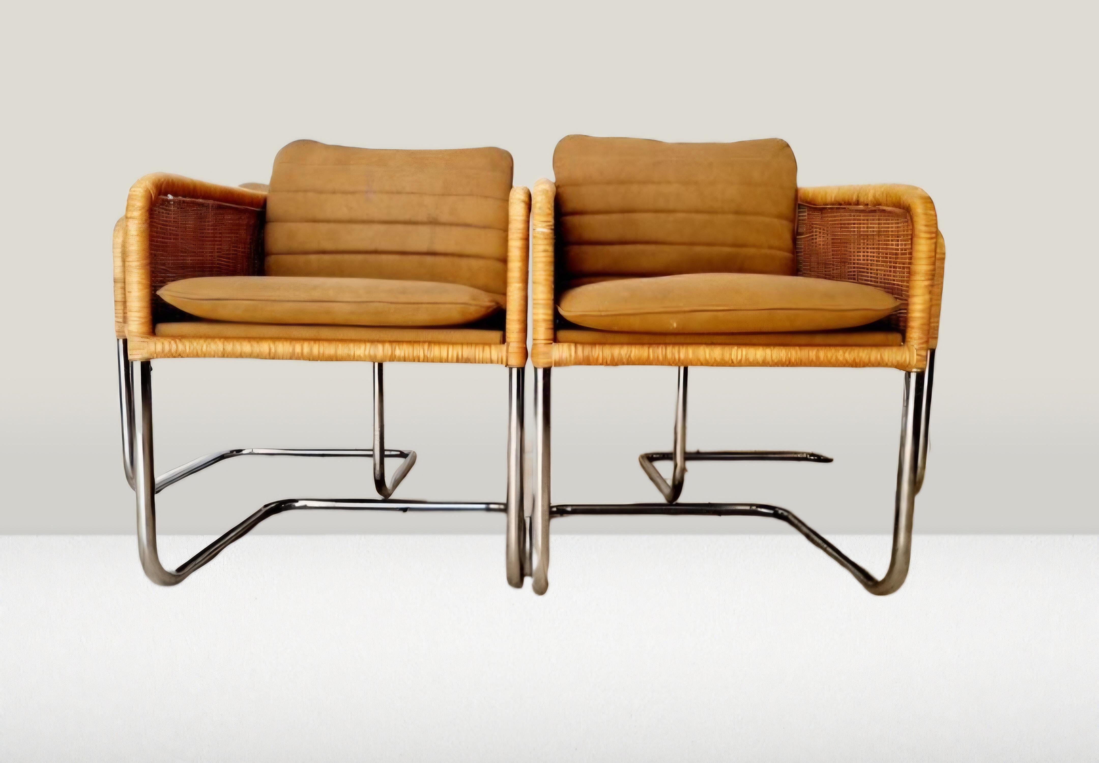 4 chaises de salle à manger Shelby Williams à la manière de Fabricius et Kastholm en vente 1