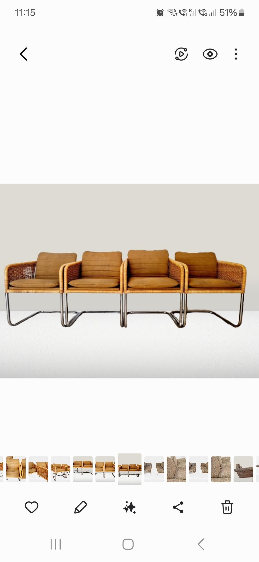 4 chaises de salle à manger Shelby Williams à la manière de Fabricius et Kastholm en vente 2