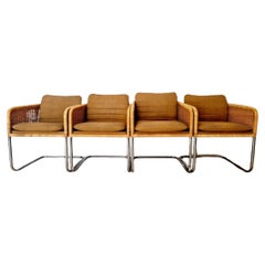 4 chaises de salle à manger Shelby Williams à la manière de Fabricius et Kastholm
