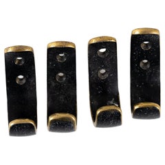 Vintage 4 Small Wall Hooks Vienna Around 1950s