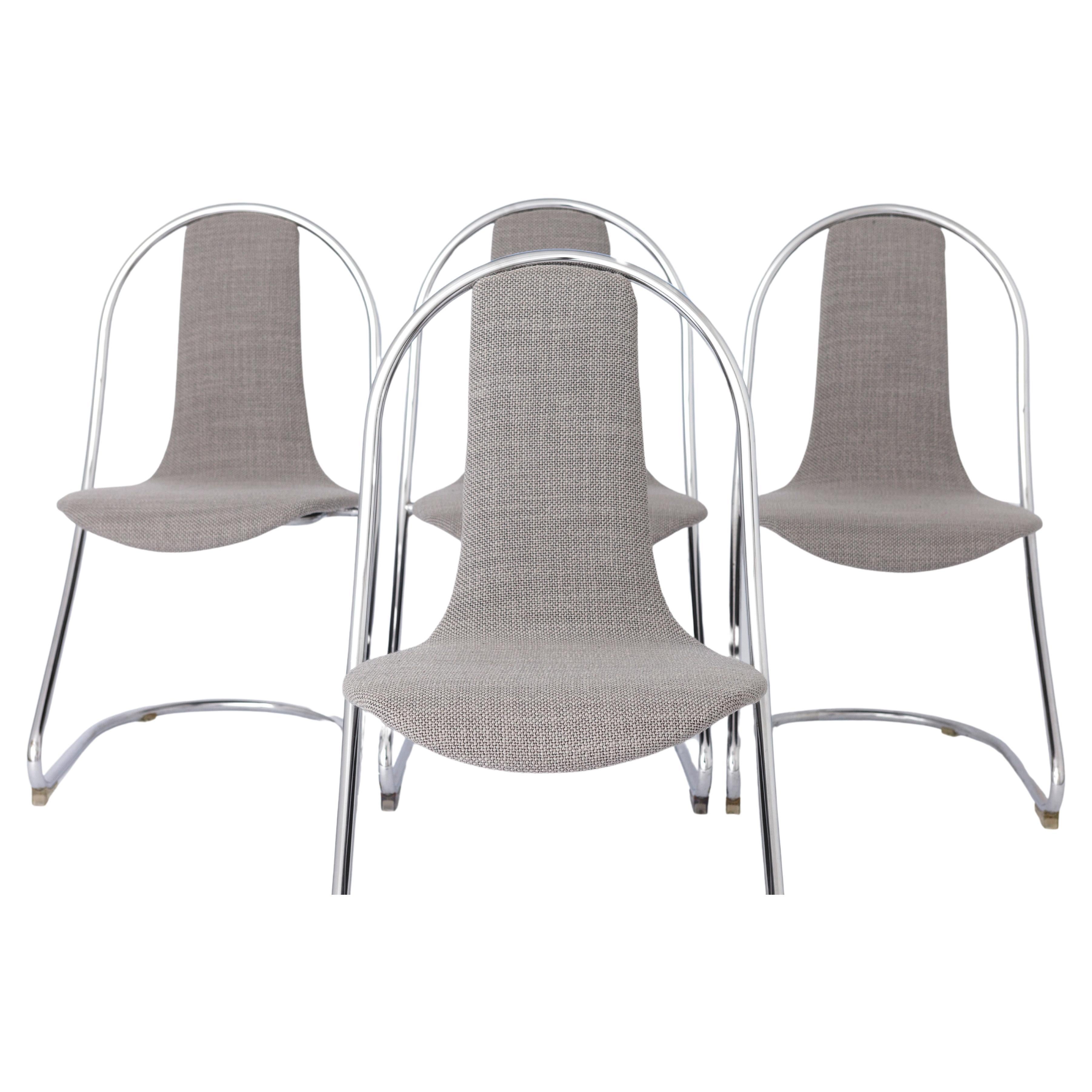 4 Space age chairs 1970s - by Tacke Sitzmöbel, Germany For Sale