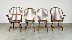 4 Spindle Back Windsor Dining Chairs Mortis & Tenon Joinery Habersham Plantation