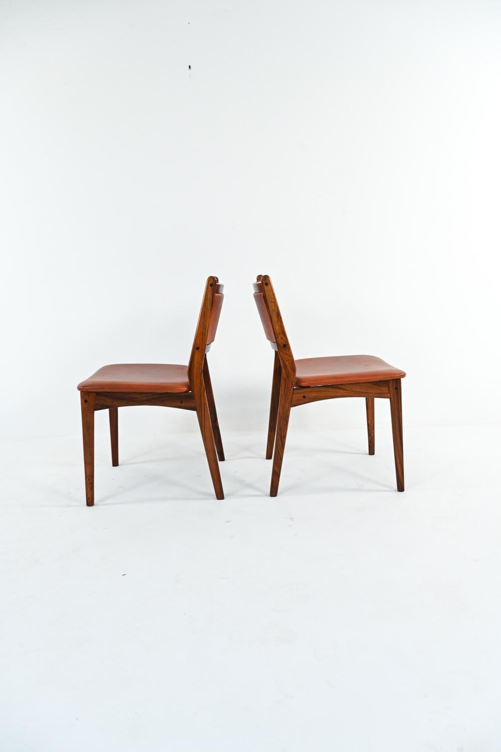 (4) Spøttrup Rosewood Danish Mid-Century Dining Chairs, c. 1960's 3