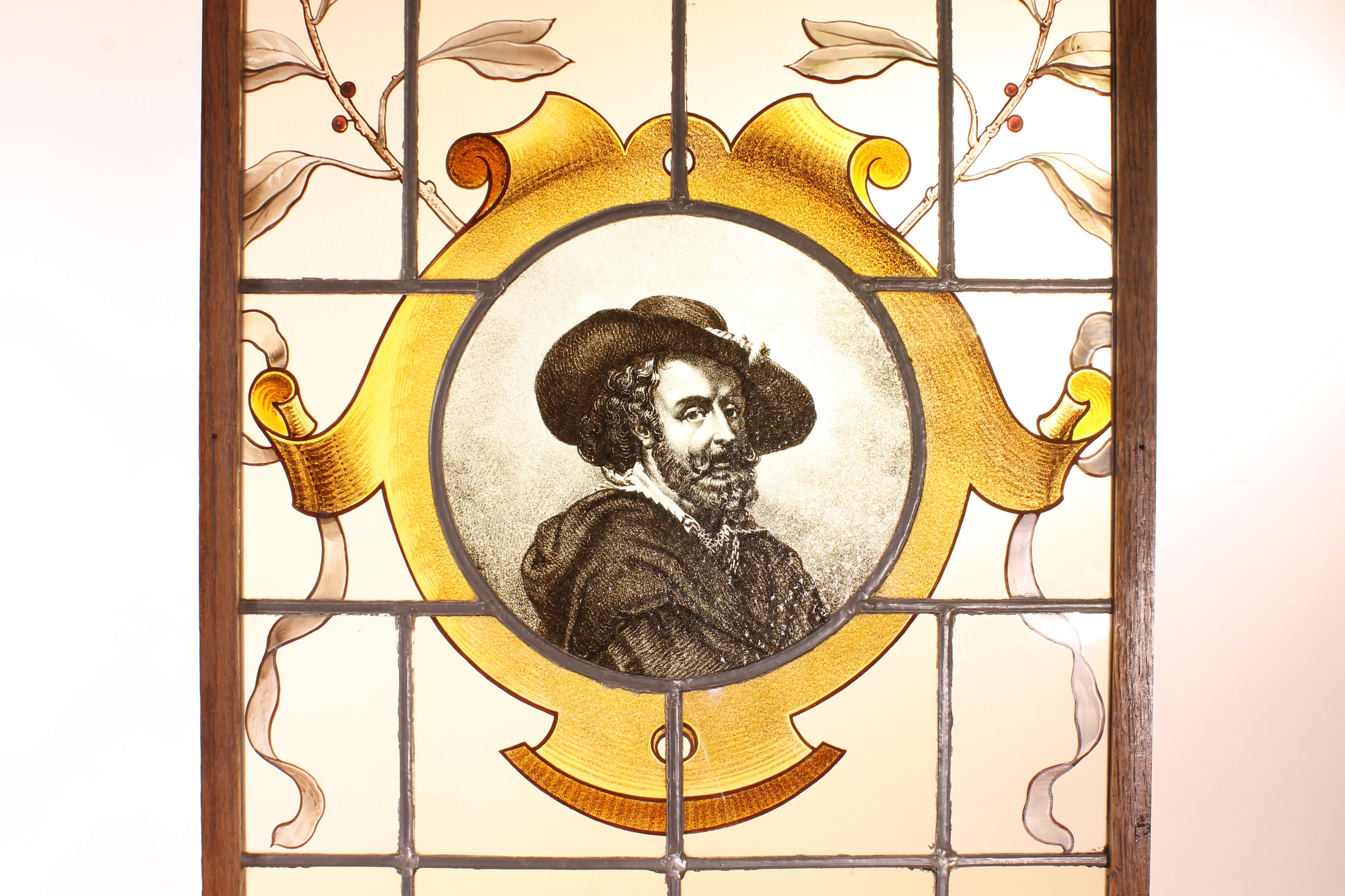 Belga 4 Stained glass di pittori del Rinascimento fiammingo e la loro pittura in vendita