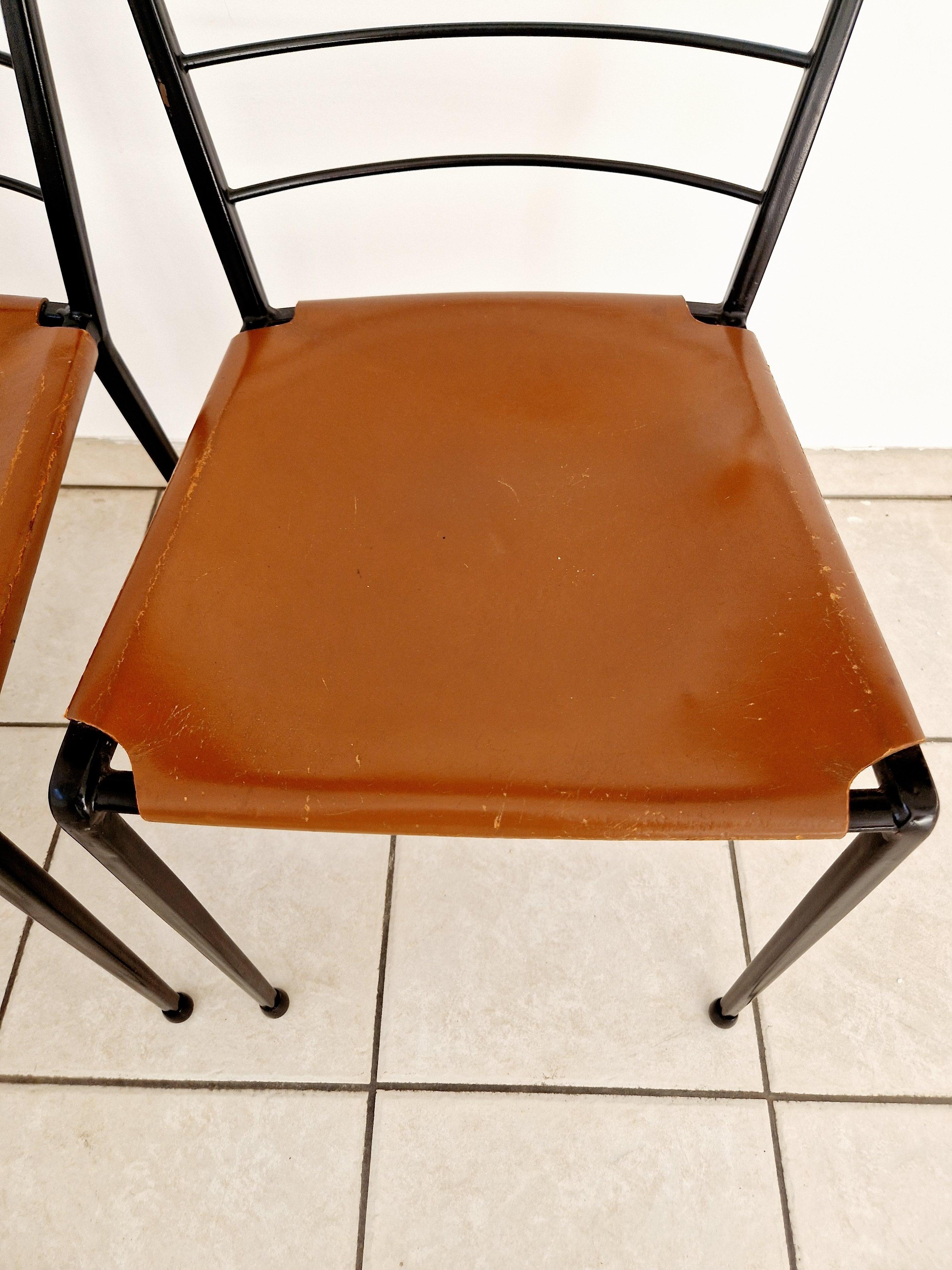 20th Century Mid Century Staples Tan Ladderax Dining Chairs 1960s For Sale