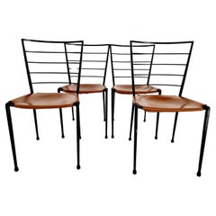 Mid Century Staples Tan Ladderax Dining Chairs 1960s