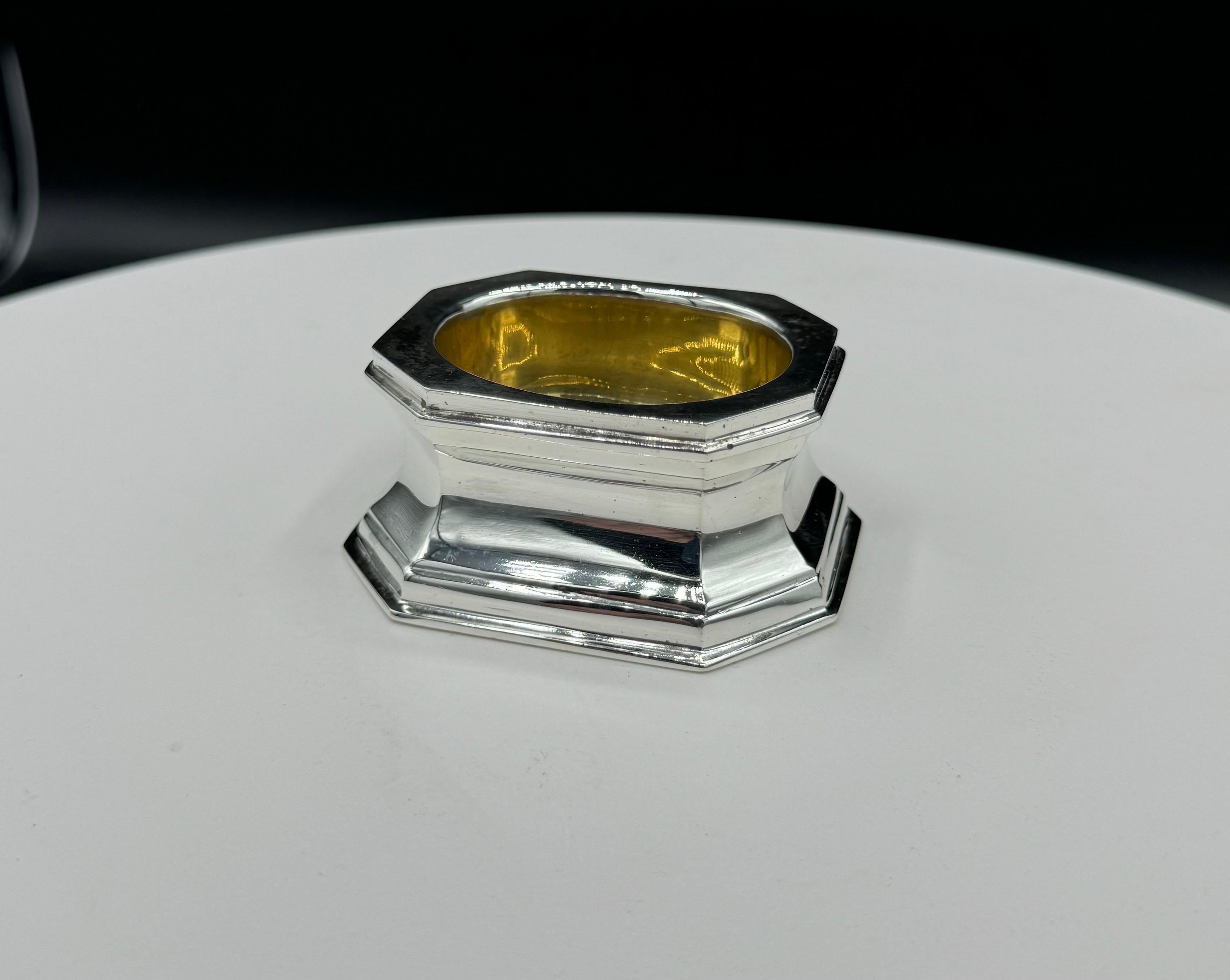 4 Sterling Silver, Tiffany & Co Silver Salts For Sale 3