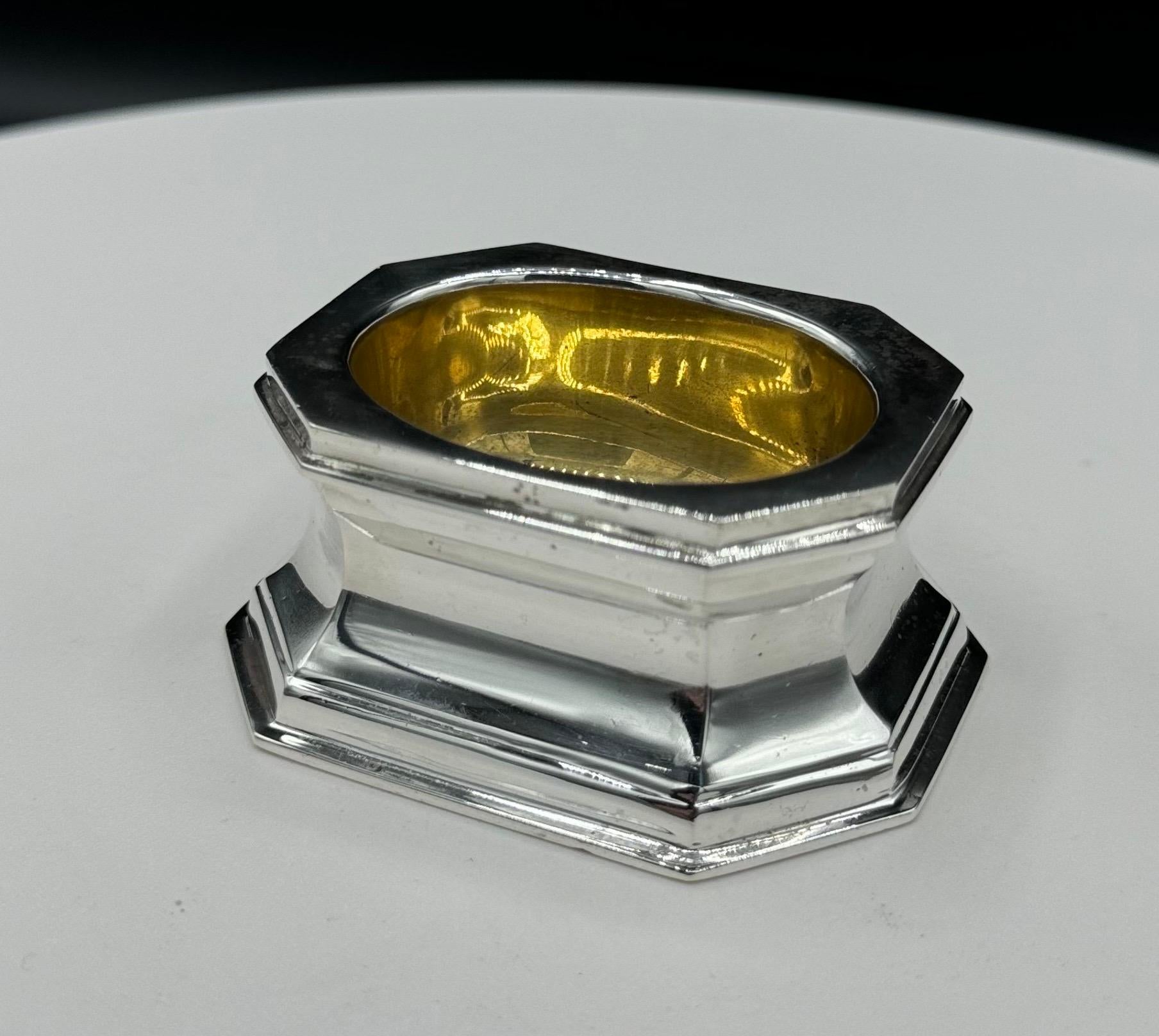 4 Sterling Silver, Tiffany & Co Silver Salts For Sale 6