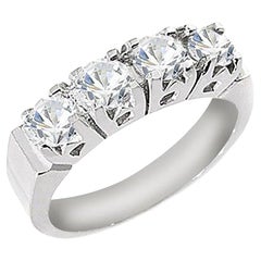 4-Stone Women's Diamond Band 0.80 Carat