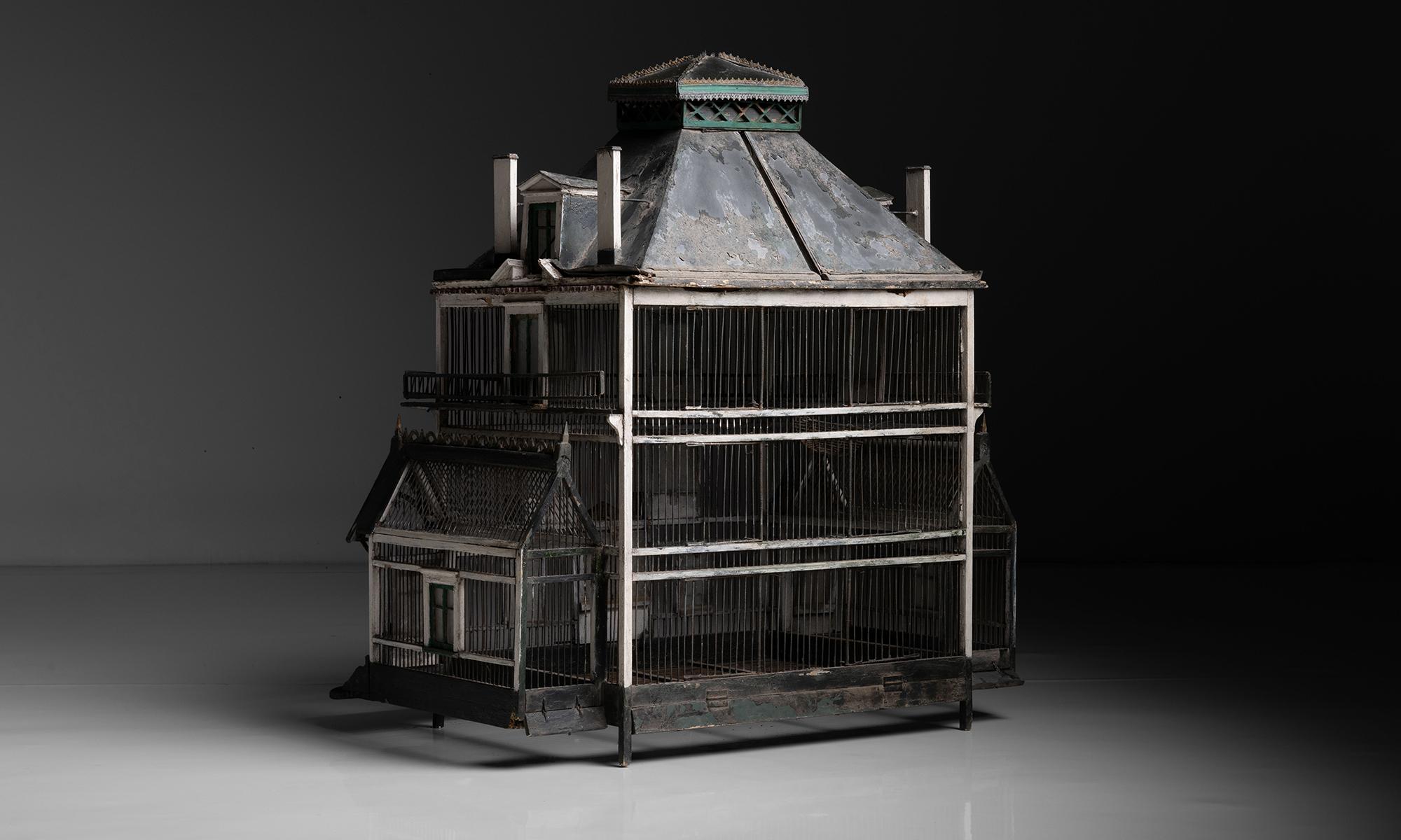 Cage à oiseaux à 4 étages, France vers 1860 en vente 1