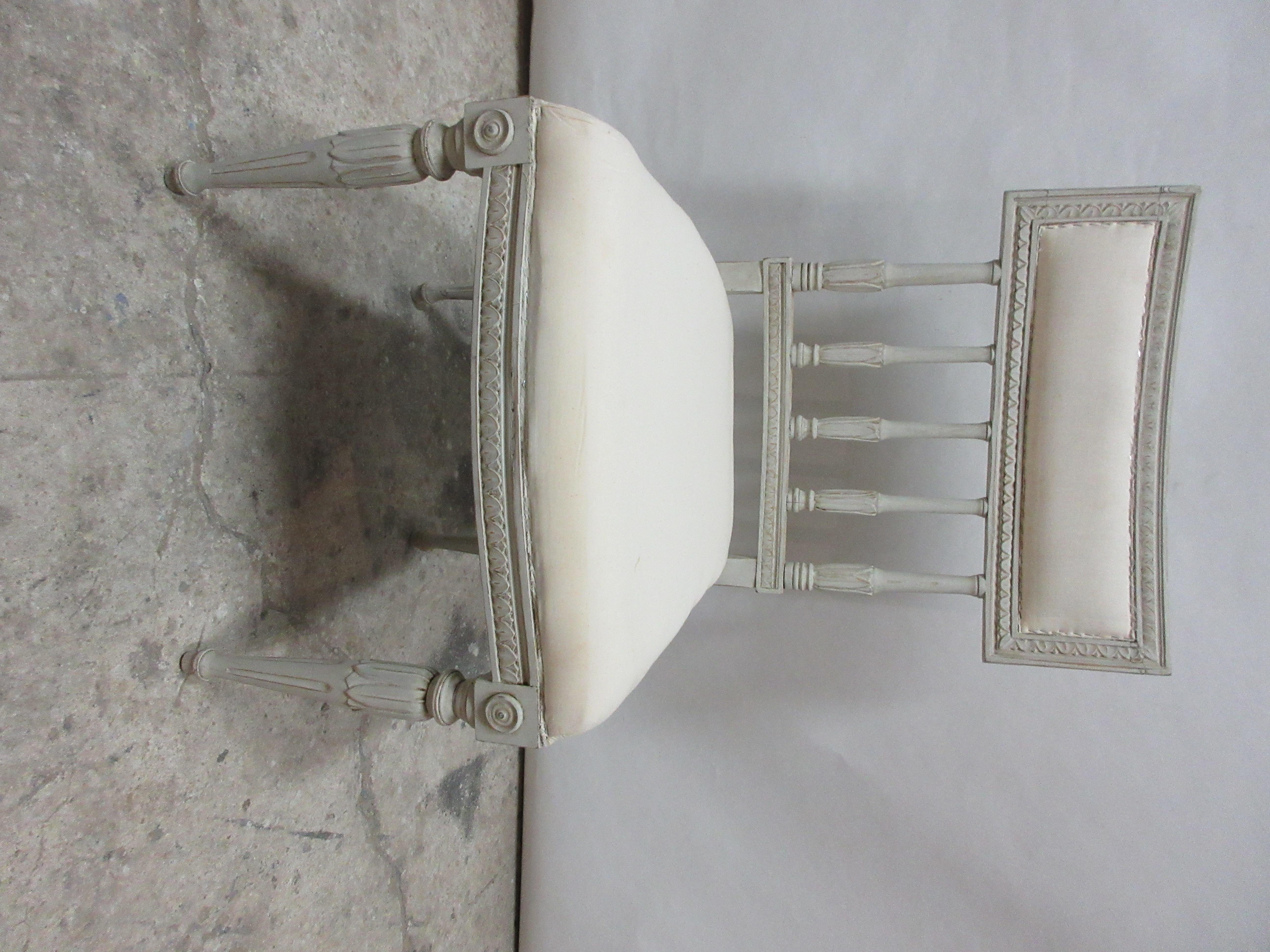Early 20th Century 4 Swedish Gustavian Side Chairs