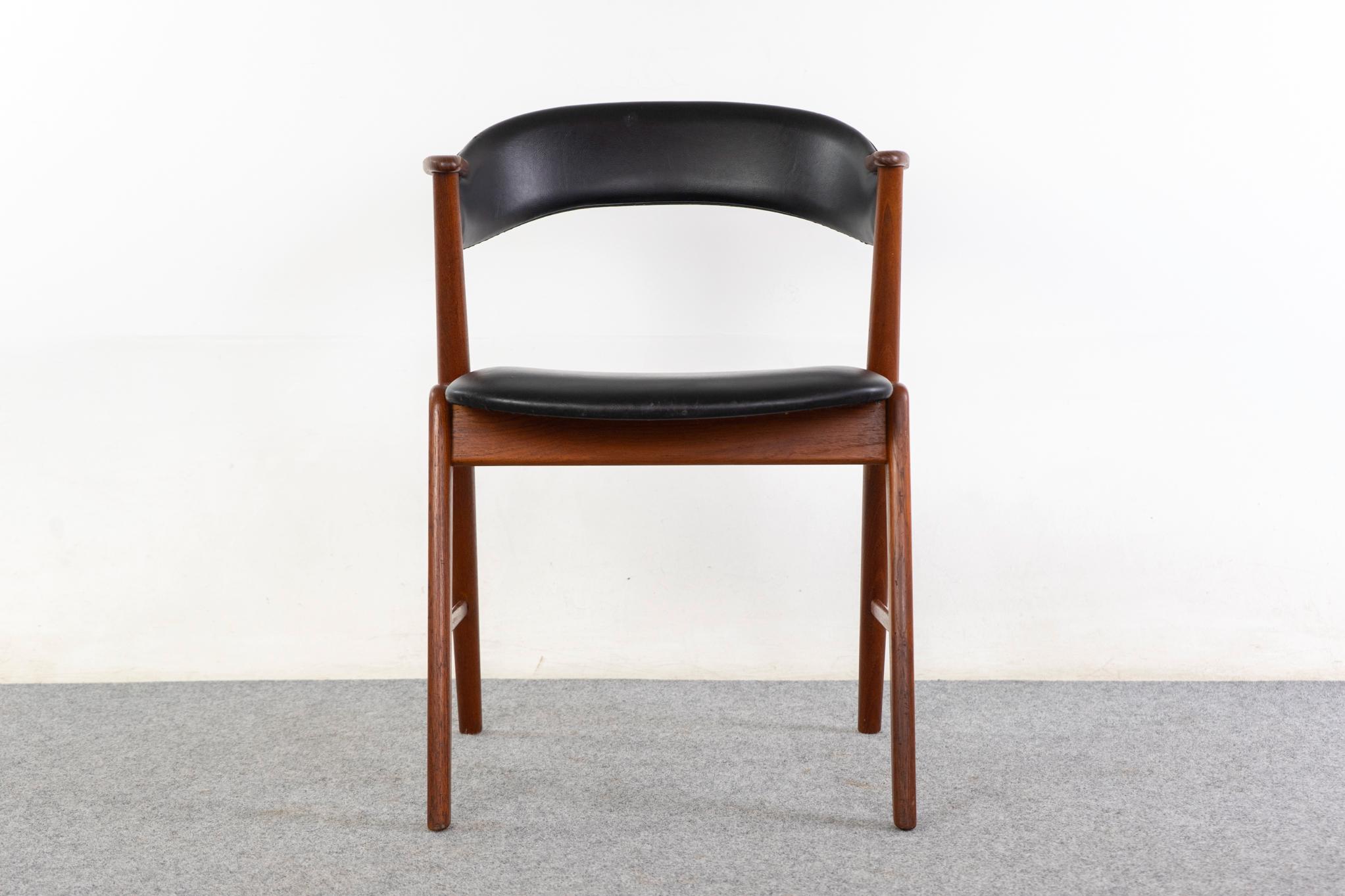 4 Teakholz-Esszimmerstühle von Kai Kristiansen (Skandinavische Moderne) im Angebot