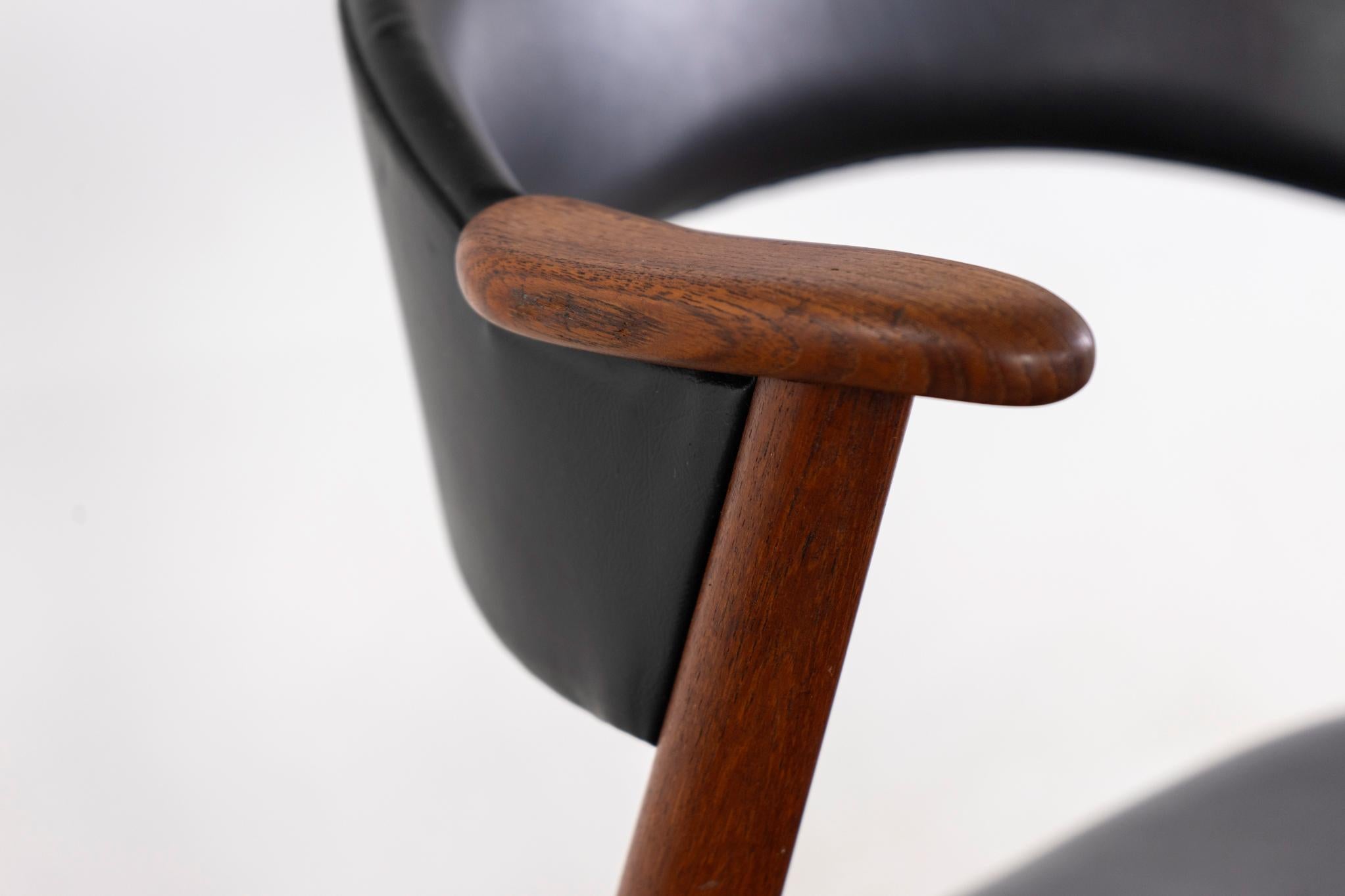 4 Teakholz-Esszimmerstühle von Kai Kristiansen im Angebot 2