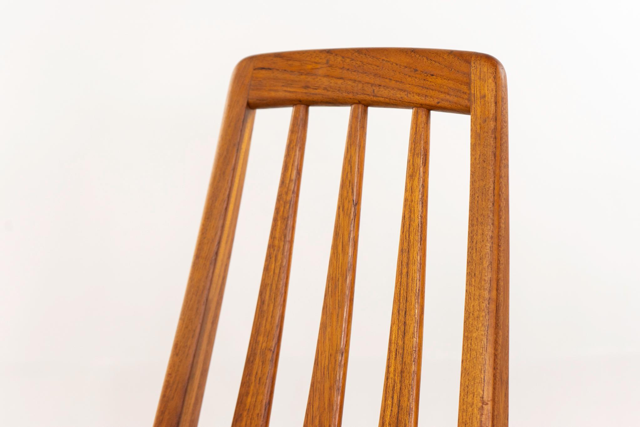 Scandinave moderne 4 chaises Eva de Niels Kofoed en vente